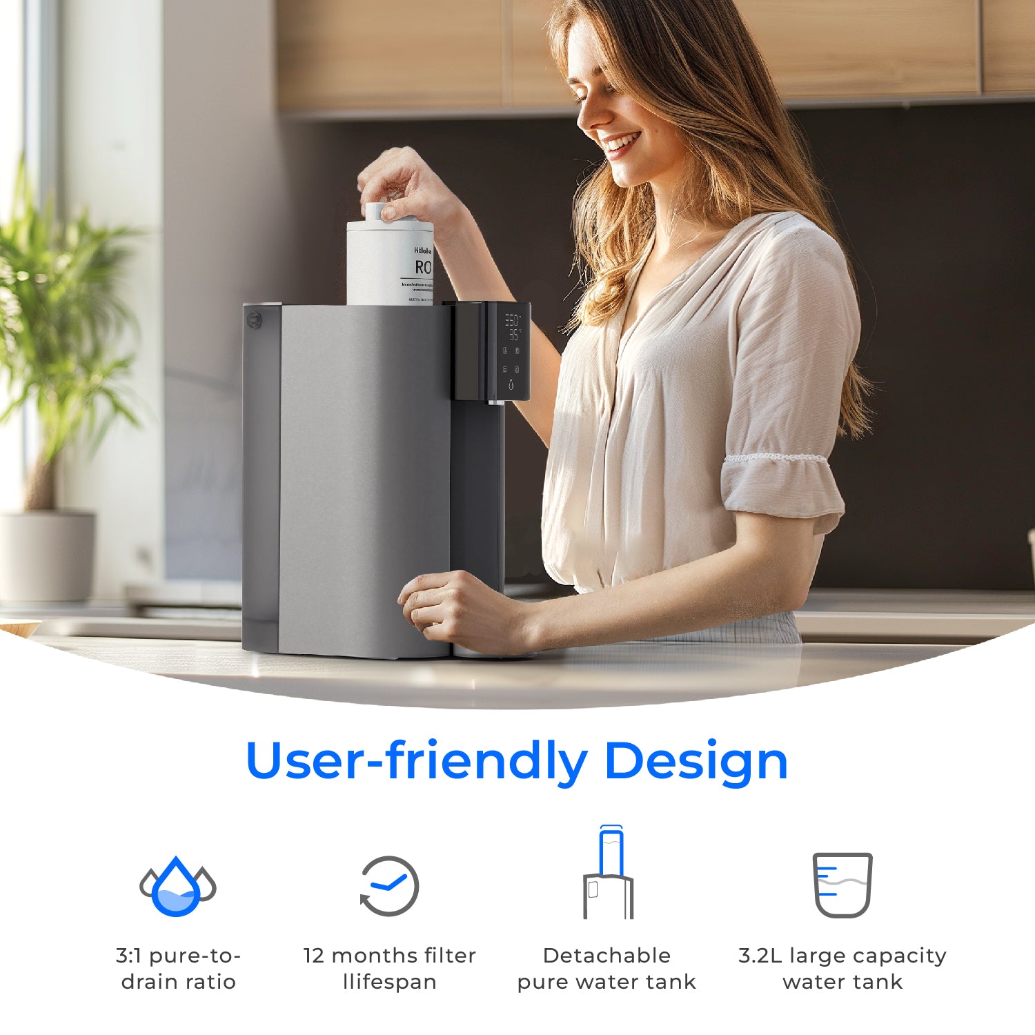 Waterdrop C1H Instant Hot Water Reverse Osmosis System