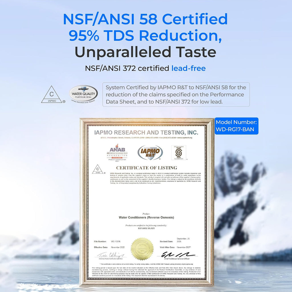 Waterdrop G5P700A Alkaline Reverse Osmosis Water Filter
