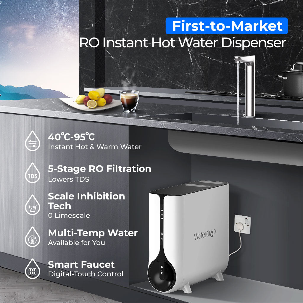 Waterdrop K6 Instant Hot Under Sink RO System with KJF Filter