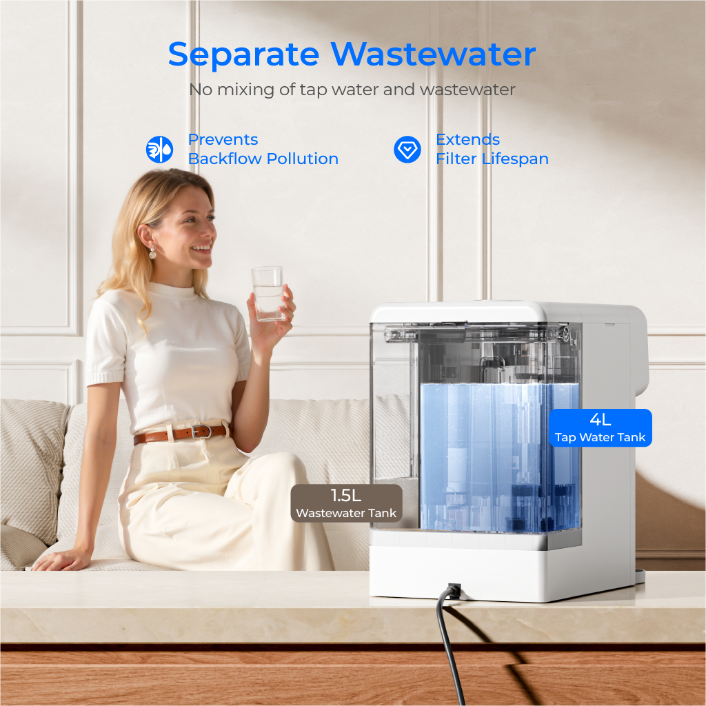 Waterdrop M6SL Mineral Reverse Osmosis System Countertop Water Filter