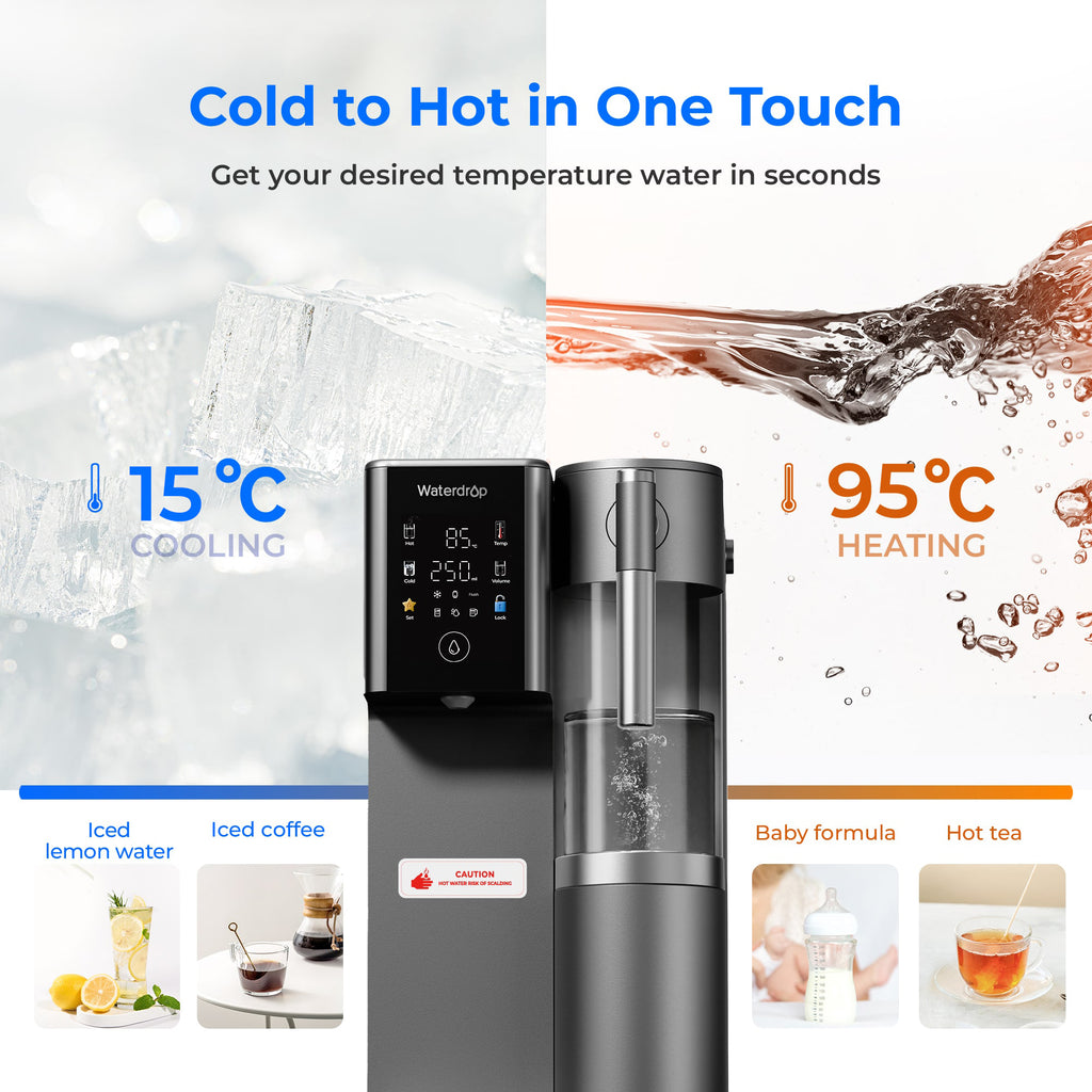Waterdrop Reverse Osmosis Hot Cold Water Dispenser,  A2
