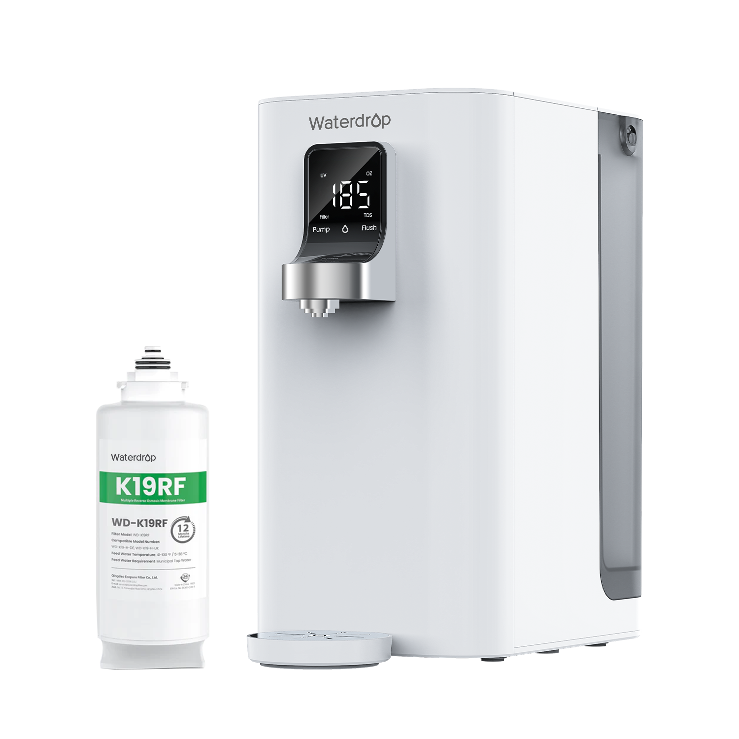 K19 H Instant Hot Countertop RO System Extra One Year Filter Combo
