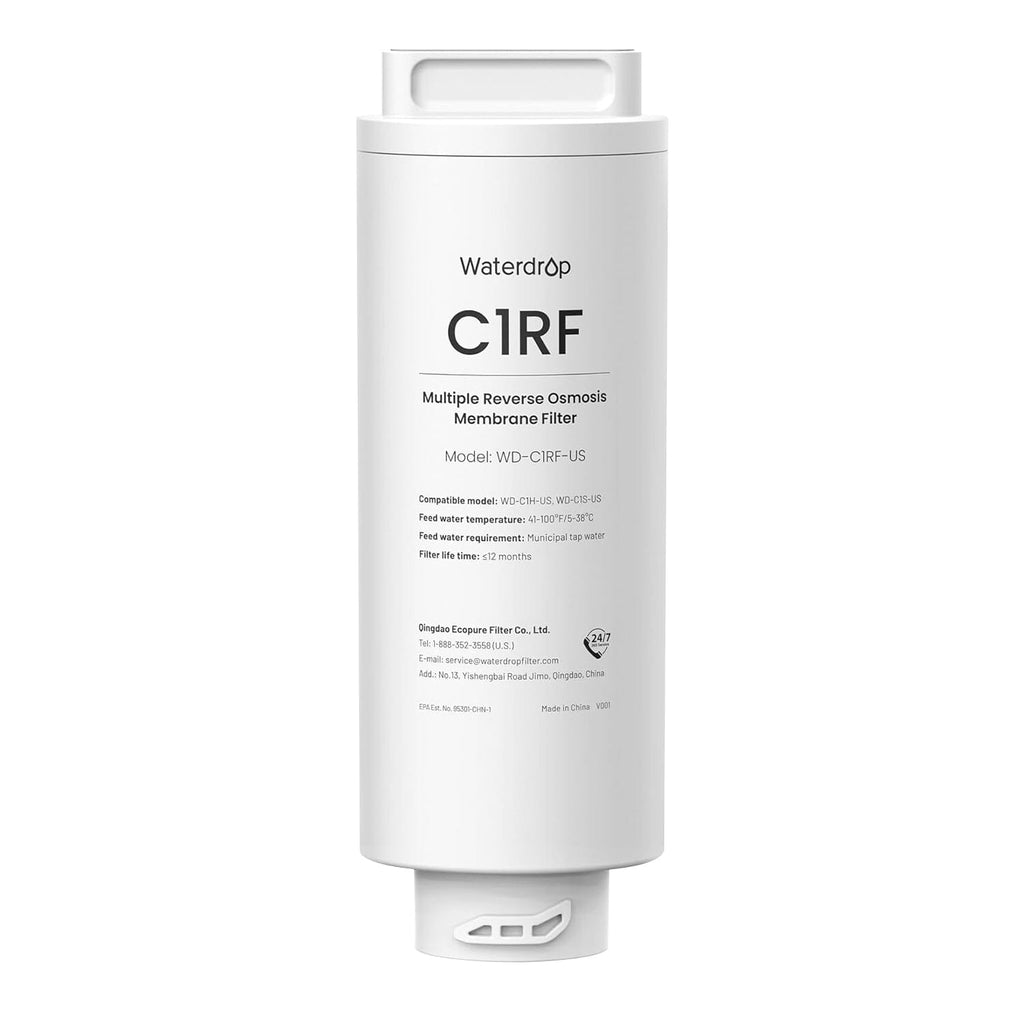 WD-C1RF Filter for Waterdrop C1H Reverse Osmosis System, 2-YEAR COMBO