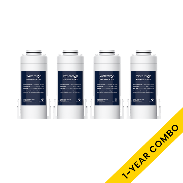 Waterdrop WD-EDF Replacement Filters for Waterdrop Instant Water Filter Pithcer, WD-ED01W, WD-ED01B