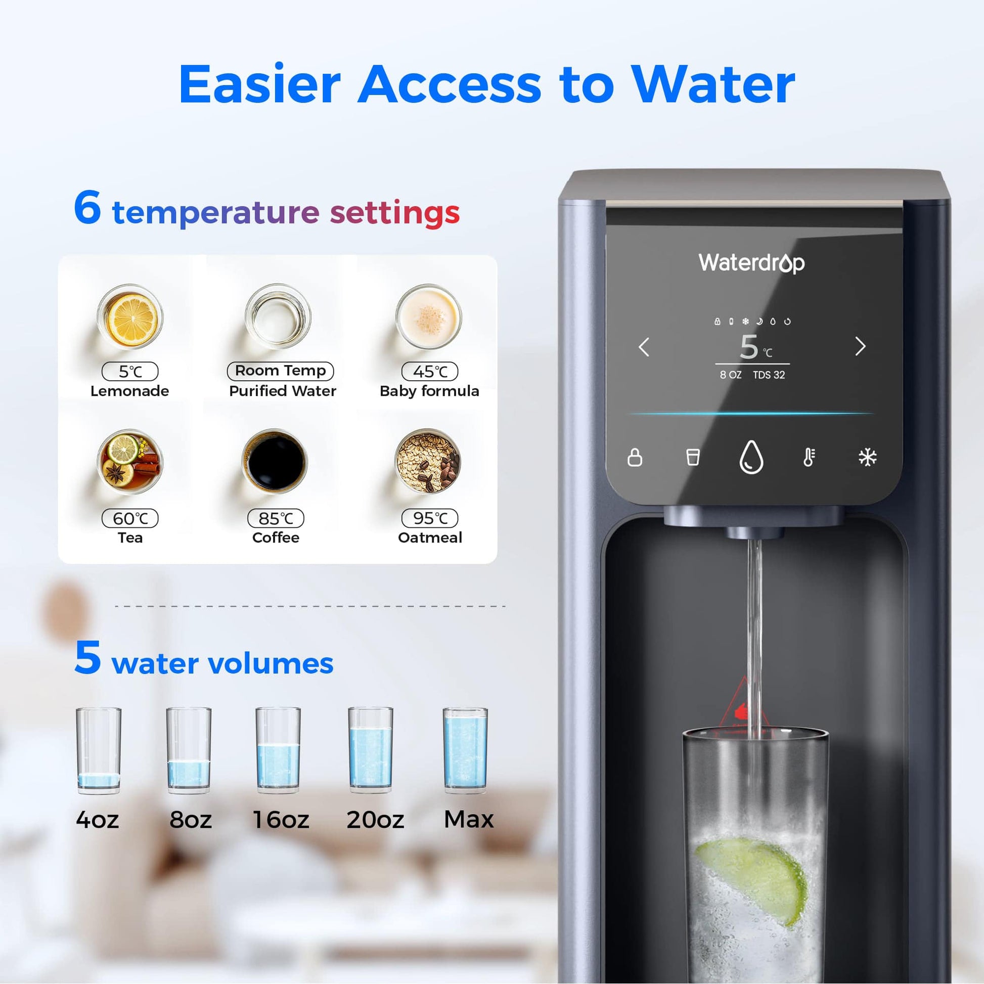Waterdrop A1 Reverse Osmosis Hot Cold Water Dispenser