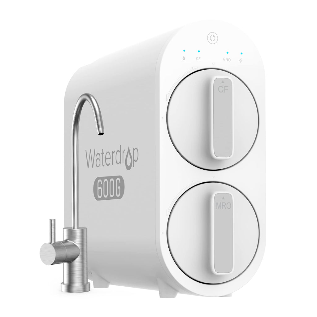 Waterdrop G2P600 Tankless RO Water Filtration System – 600 GPD Fast Flow for Home Use