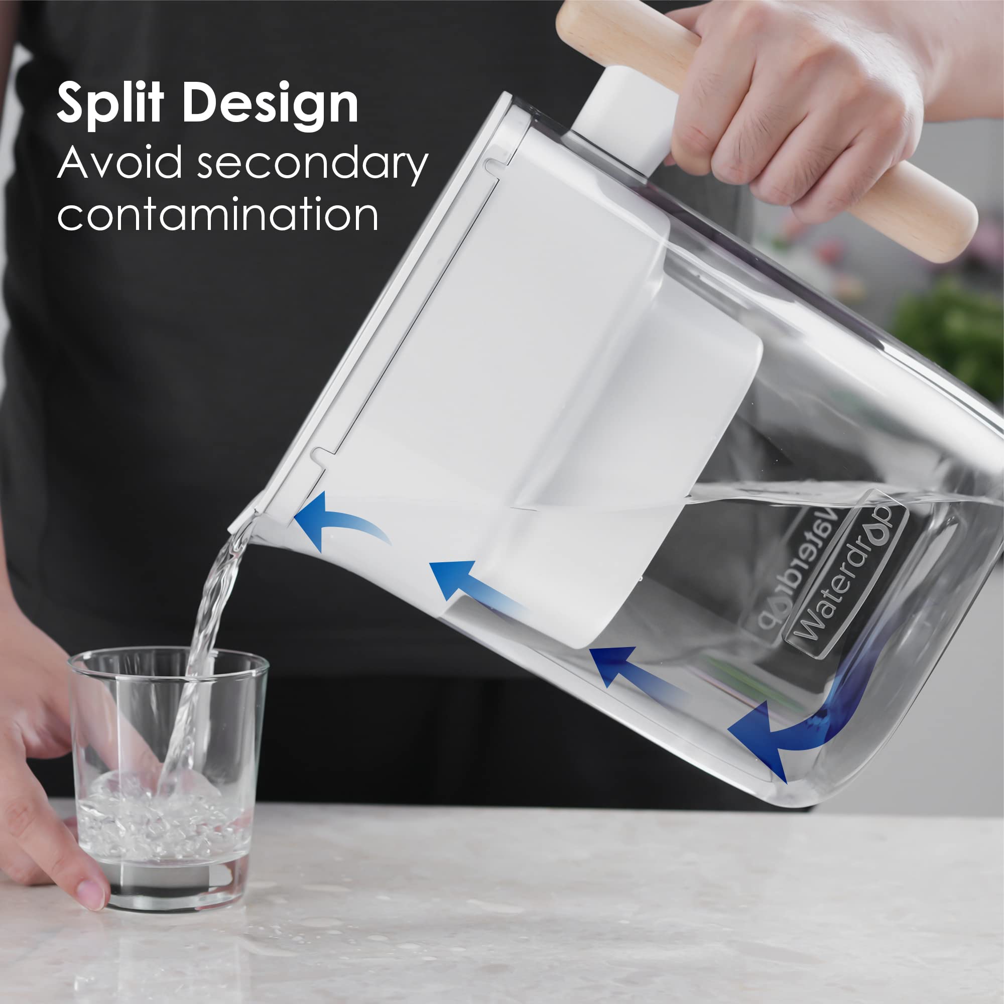 Waterdrop Chubby Water Filter Jug with 360 Days Filter