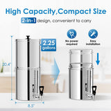 Waterdrop 2.25-gallon King Tank Gravity Water Filter System, Without Stand