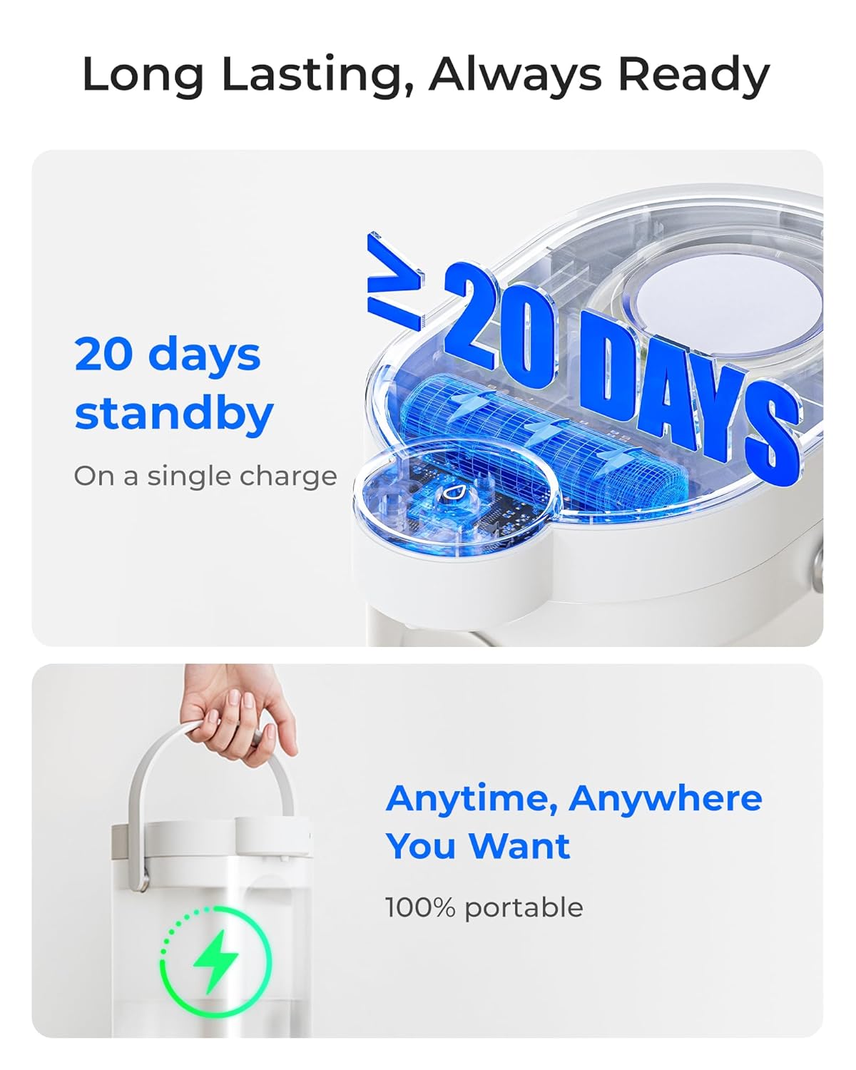 Waterdrop Rechargeable Water Filter Dispenser, WD-ED11W