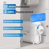 Waterdrop G2P600 Tankless RO Water Filtration System – 600 GPD Fast Flow for Home Use