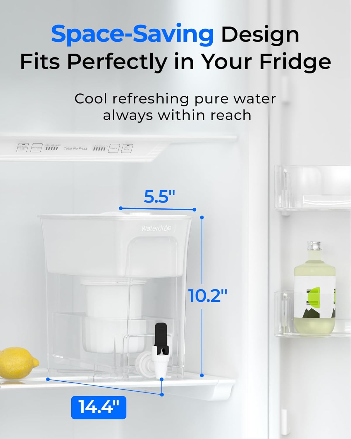 Waterdrop 0 TDS 8.2L Slim Water Filter Dispenser