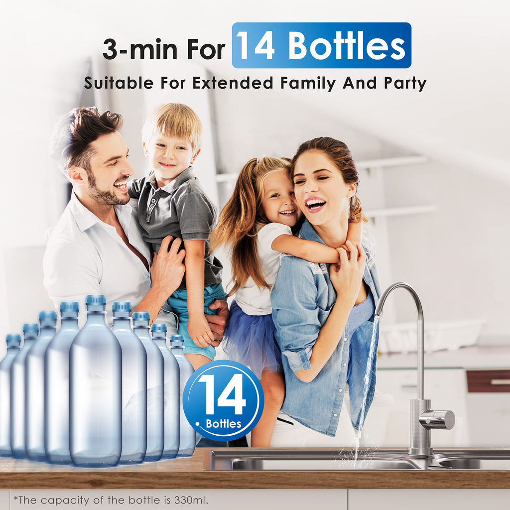 Waterdrop G2P600 Tankless RO Water Filtration System – 600 GPD Fast Flow for Home Use