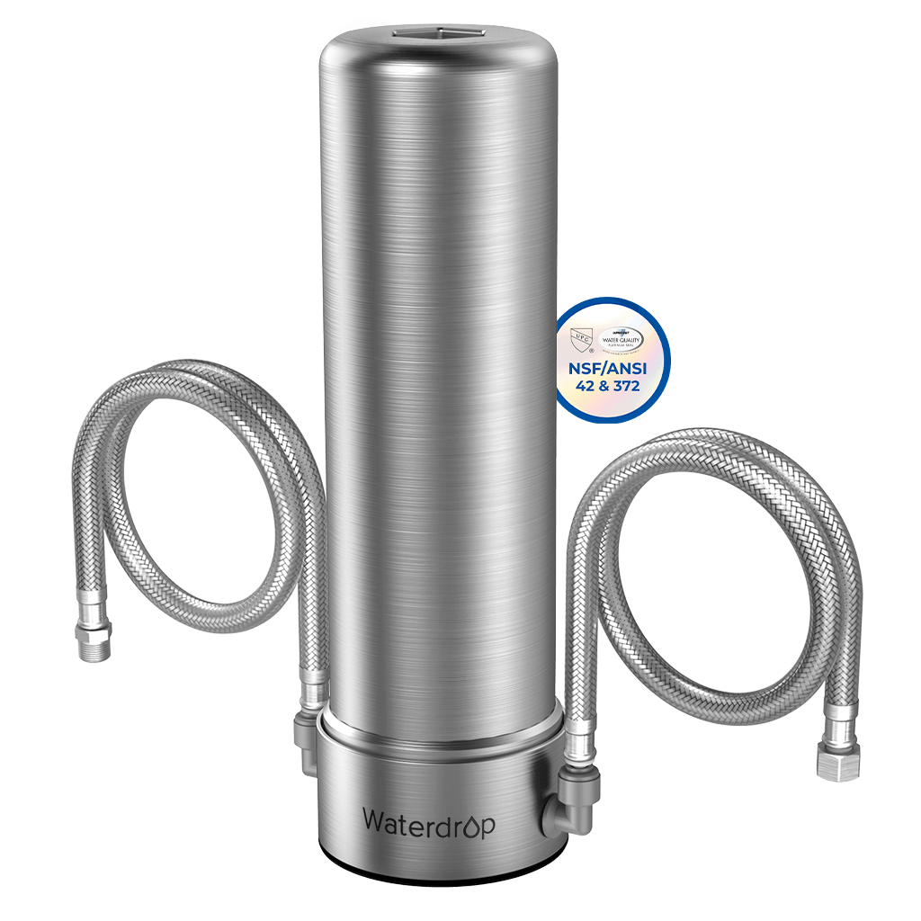 5+1 Stage Stainless Steel Direct Connect Under Sink Water Filter AS13(𝐍𝐨 𝐃𝐫𝐢𝐥𝐥𝐢𝐧𝐠 𝐑𝐞𝐪𝐮𝐢𝐫𝐞𝐝)