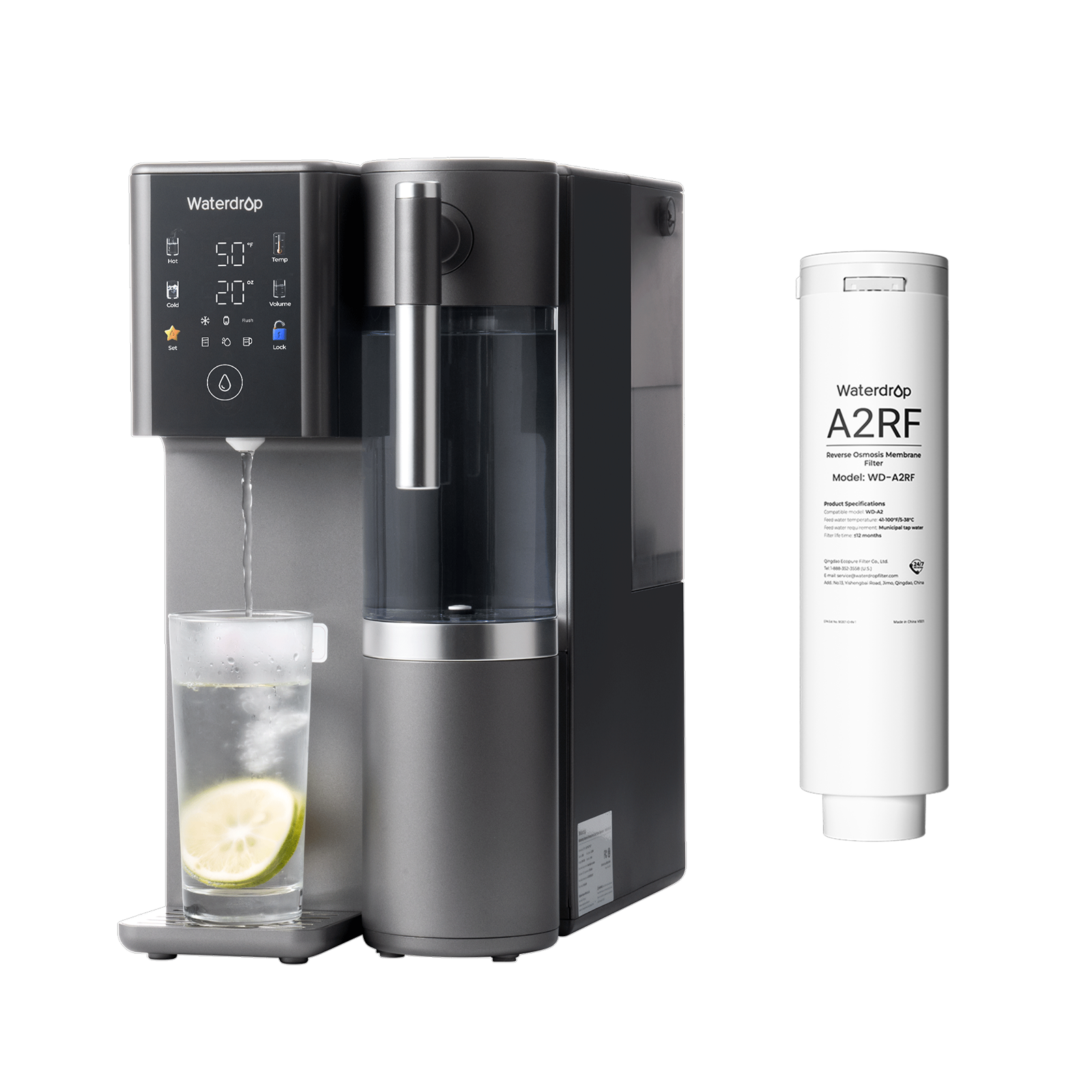 A2 Reverse Osmosis Hot Cold Water Dispenser Replacement Filter Combo