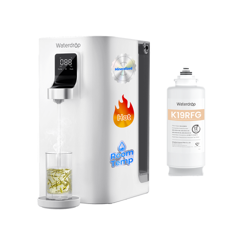 Waterdrop K19-HG Instant Hot Water Reverse Osmosis System with Replacement Filter Combo