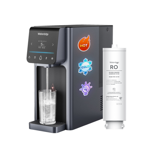 Waterdrop A1 Reverse Osmosis Hot Cold Water Dispenser with RO Replacement Filter Combo