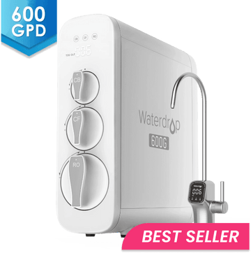 Reverse Osmosis Water Filter System, 600 GPD, 2:1 Pure to Drain - Waterdrop G3P600