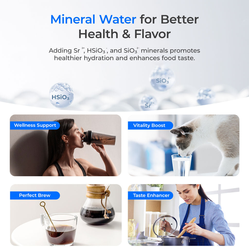 Waterdrop K19-HG Instant Hot Water Reverse Osmosis System with Replacement Filter Combo