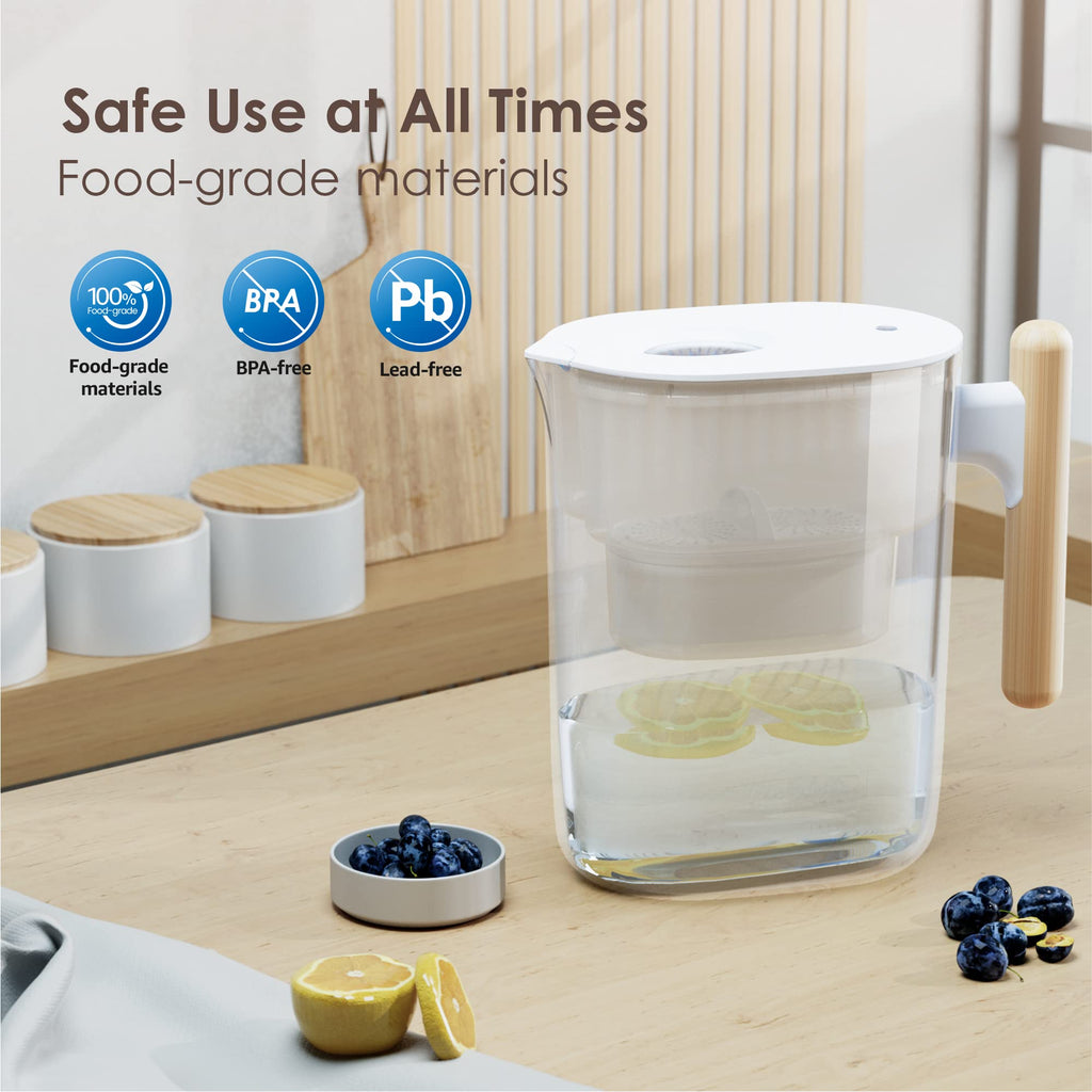 Waterdrop Chubby Water Filter Jugs and Cartridges with 1×90 Days Filter