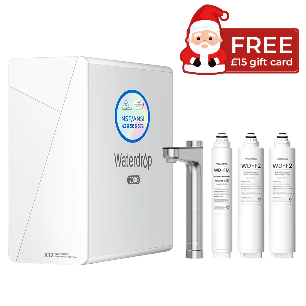 Waterdrop X12 Alkaline Reverse Osmosis System with Replacement Filter Combo