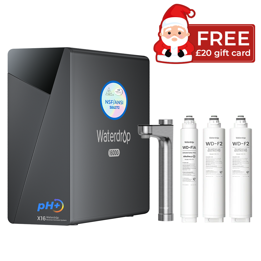 Waterdrop X16 Reverse Osmosis System with Replacement Filter Combo