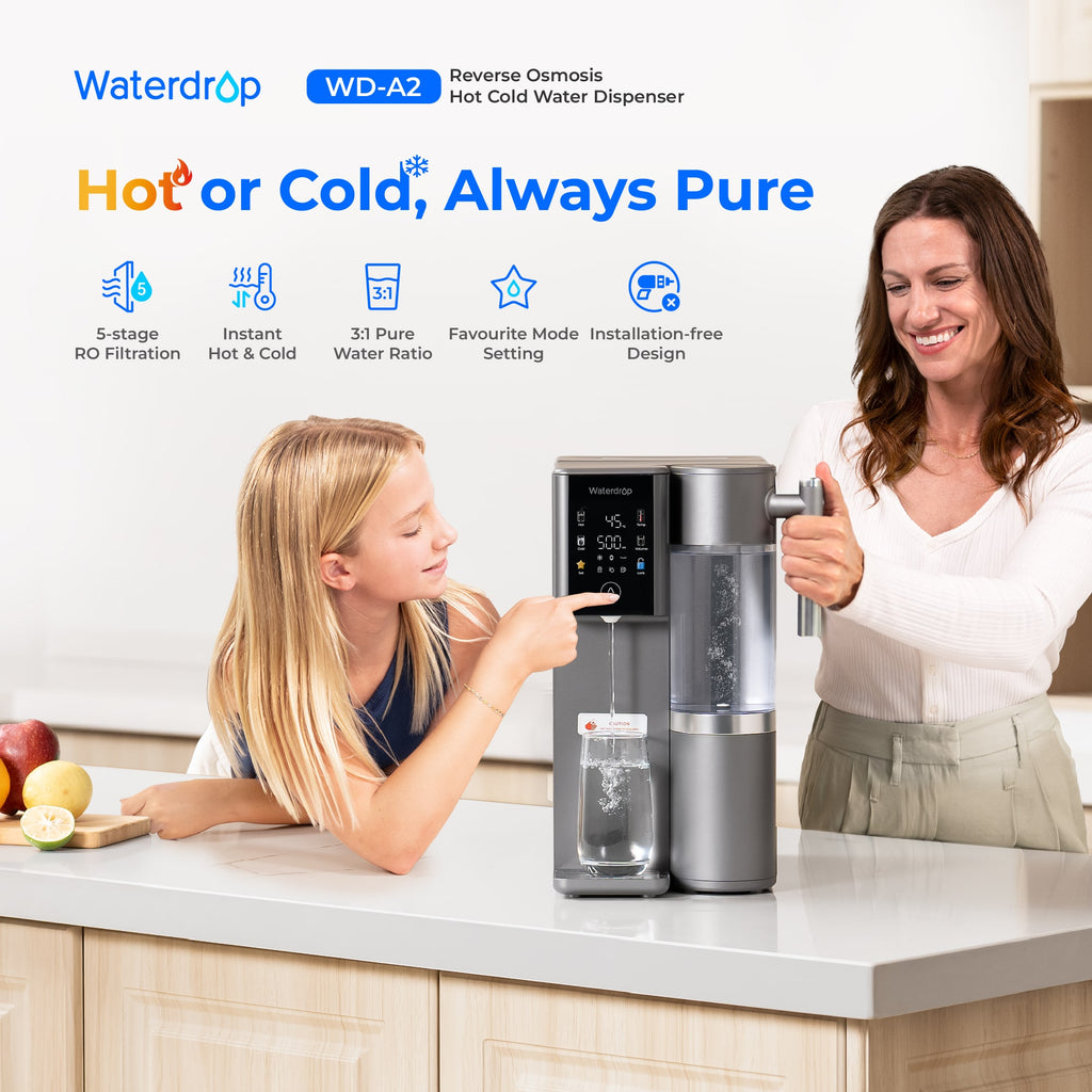 Waterdrop Reverse Osmosis Hot Cold Water Dispenser,  A2