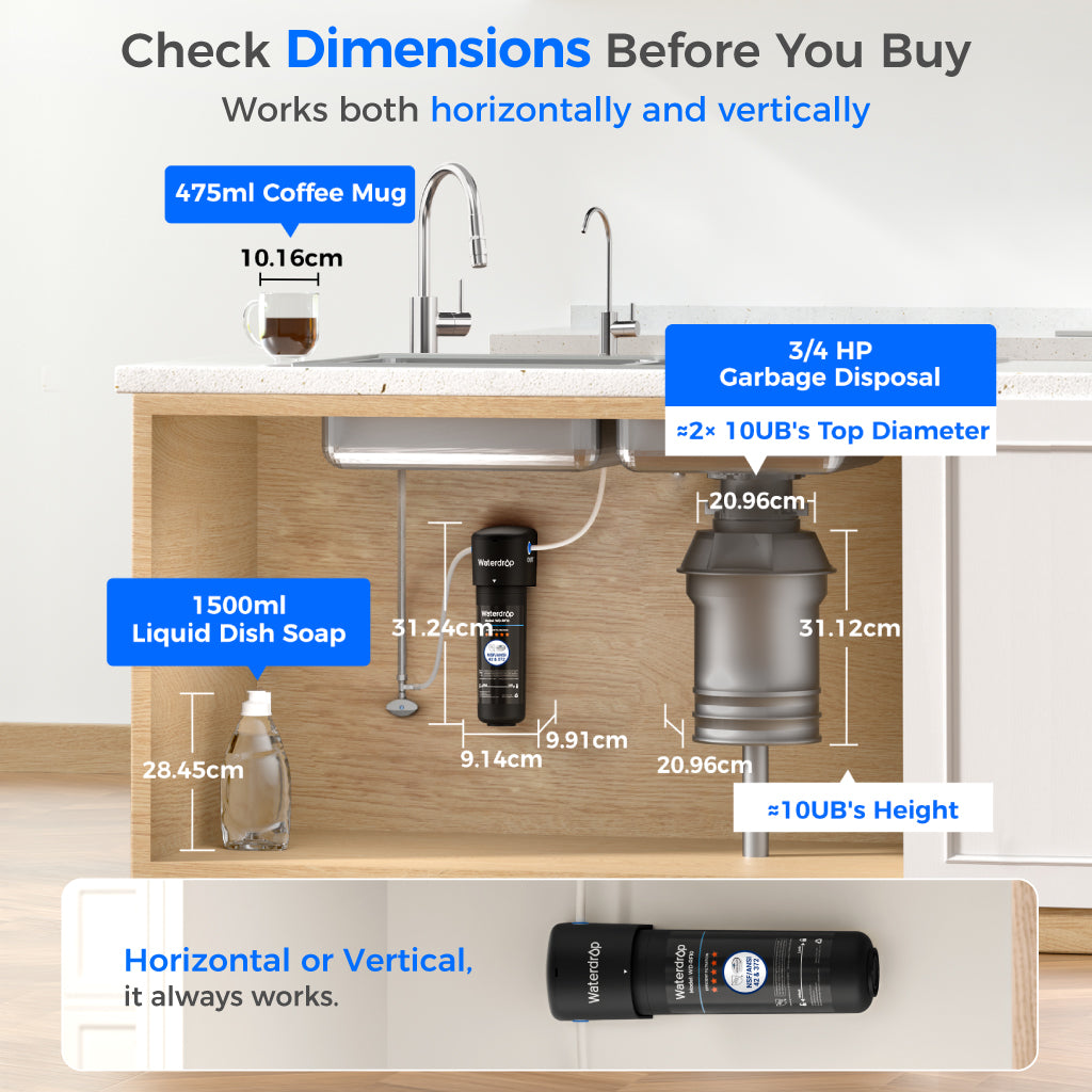 Waterdrop UB Undersink Water Filtration System With Dedicated Faucet