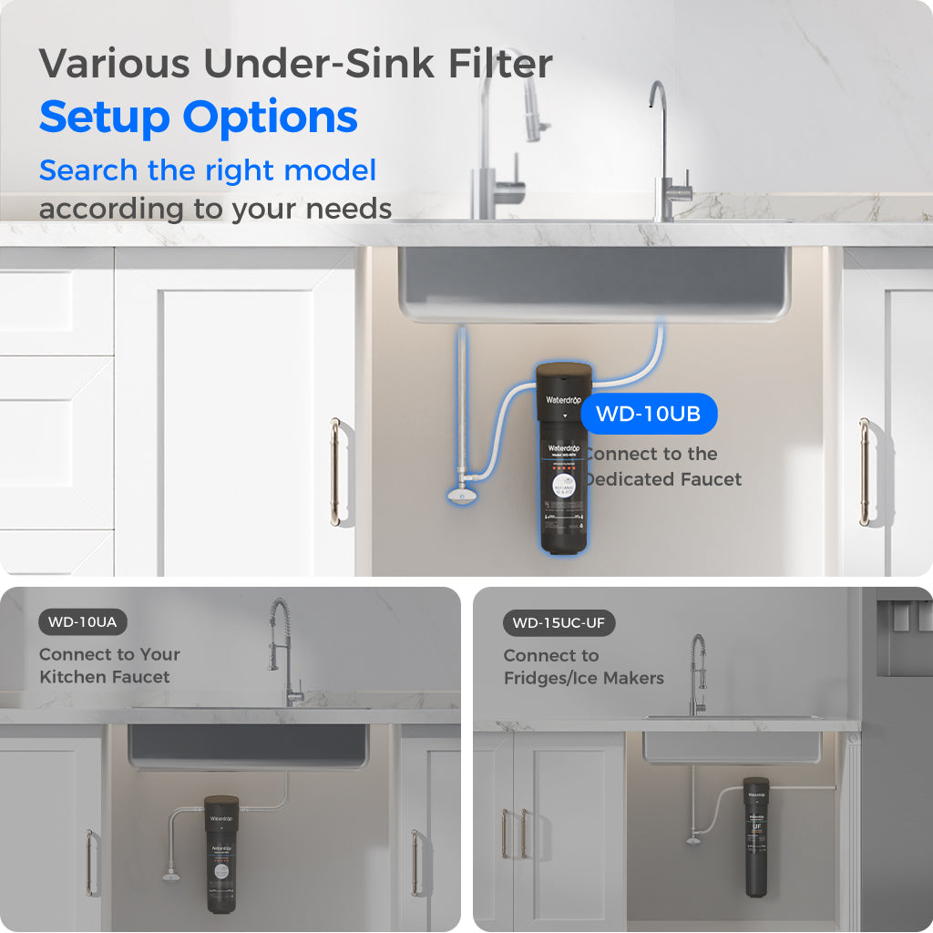 Waterdrop UB Undersink Water Filtration System With Dedicated Faucet