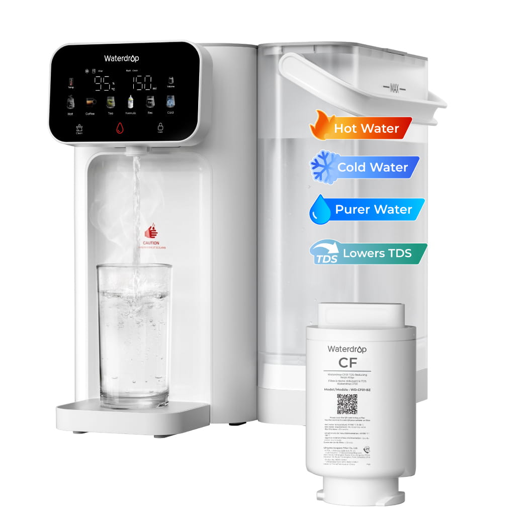 Waterdrop Instant Hot and Cold Countertop Water Filter Dispenser CT01