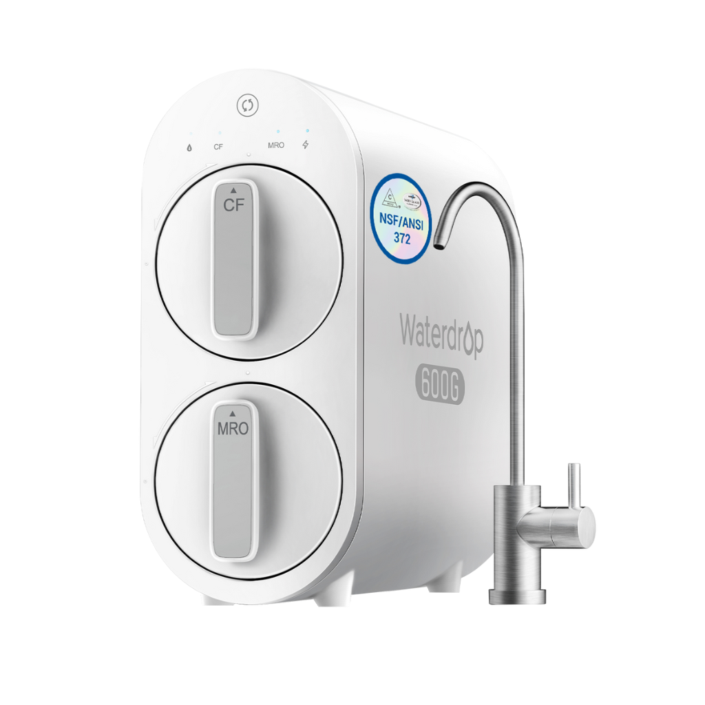 Waterdrop G2P600 Tankless RO Water Filtration System – 600 GPD Fast Flow for Home Use