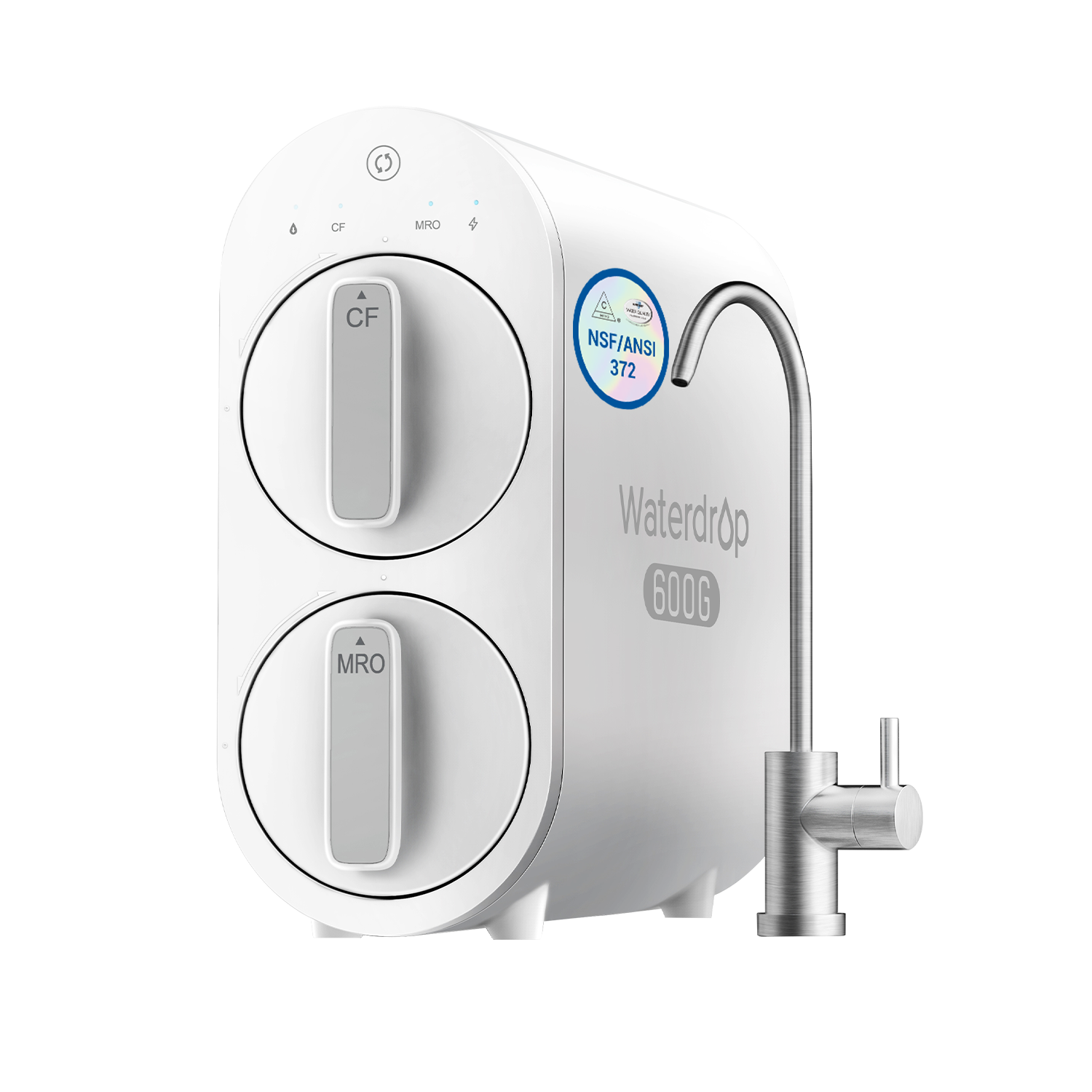Waterdrop G2P600 Tankless RO Water Filtration System – 600 GPD Fast Flow Home Use