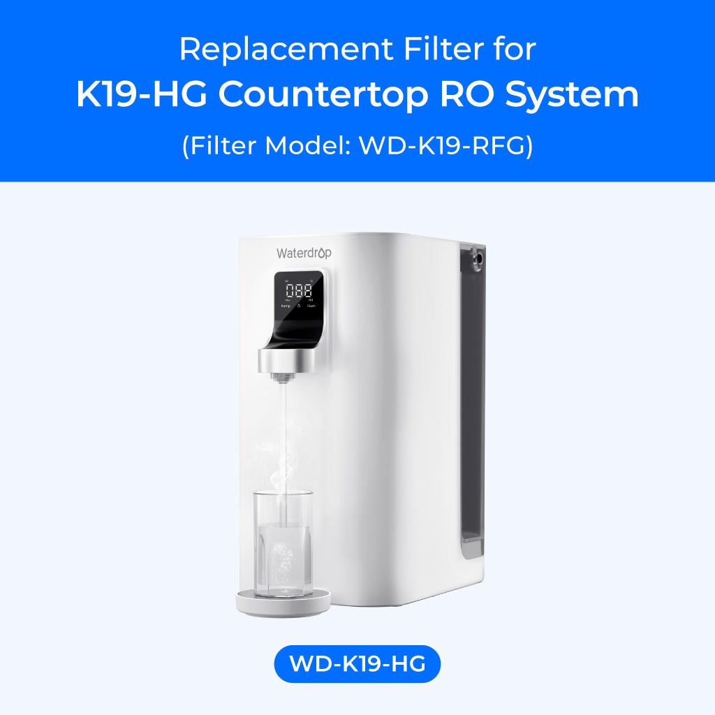 WD-K19RFG Filter for Waterdrop K19-HG Countertop Reverse Osmosis System
