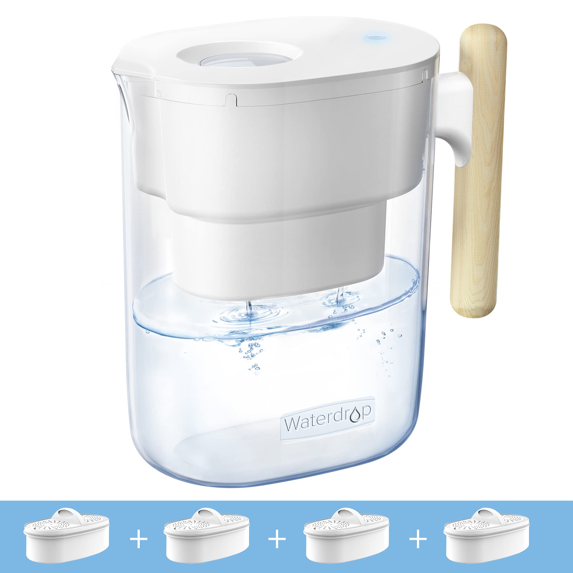 Waterdrop Chubby Water Filter Jug with 360 Days Filter