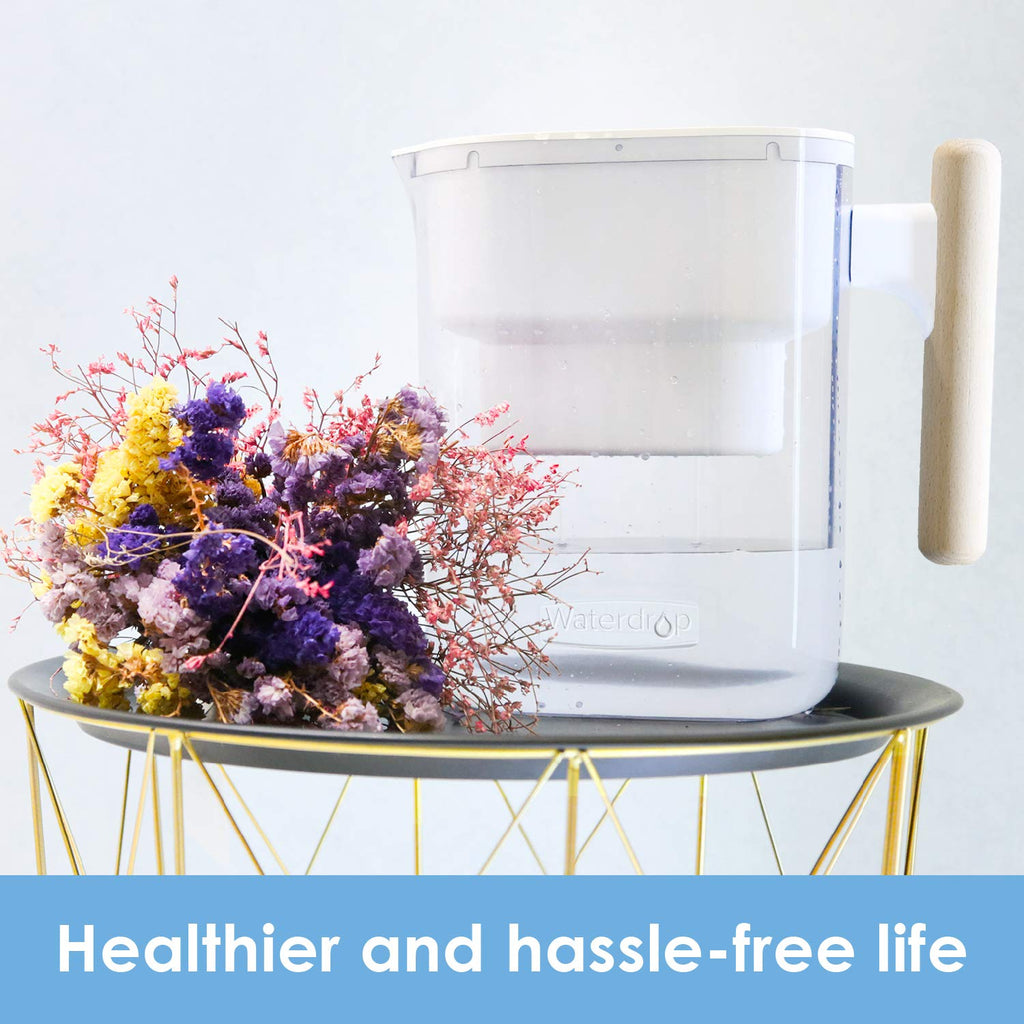 Waterdrop Chubby Water Filter Jugs and Cartridges with 1×90 Days Filter