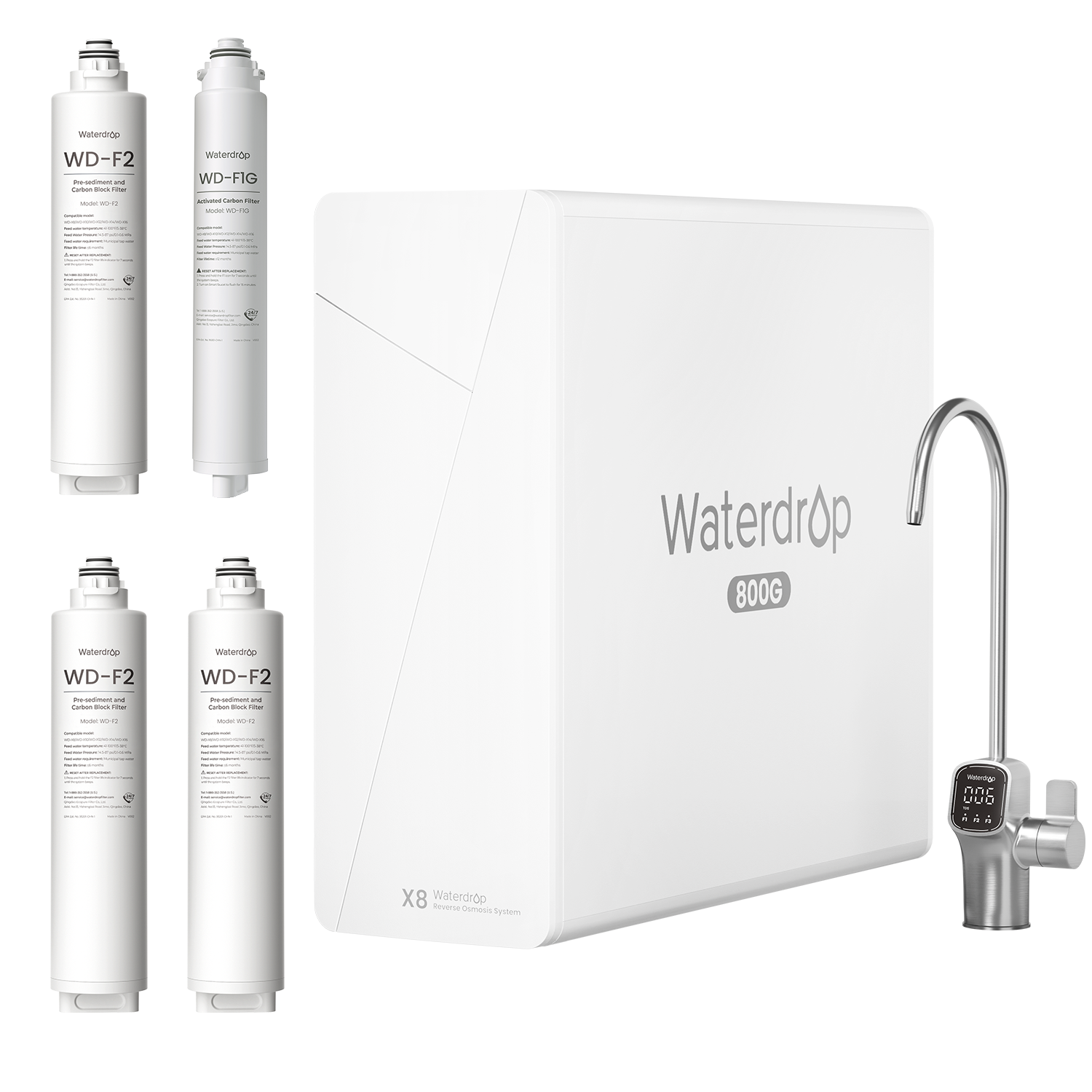 X8 RO System Replacement Filter Combo