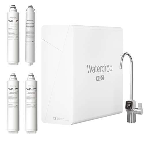 Waterdrop X8 RO System with 2-Year Replacement Filter Combo