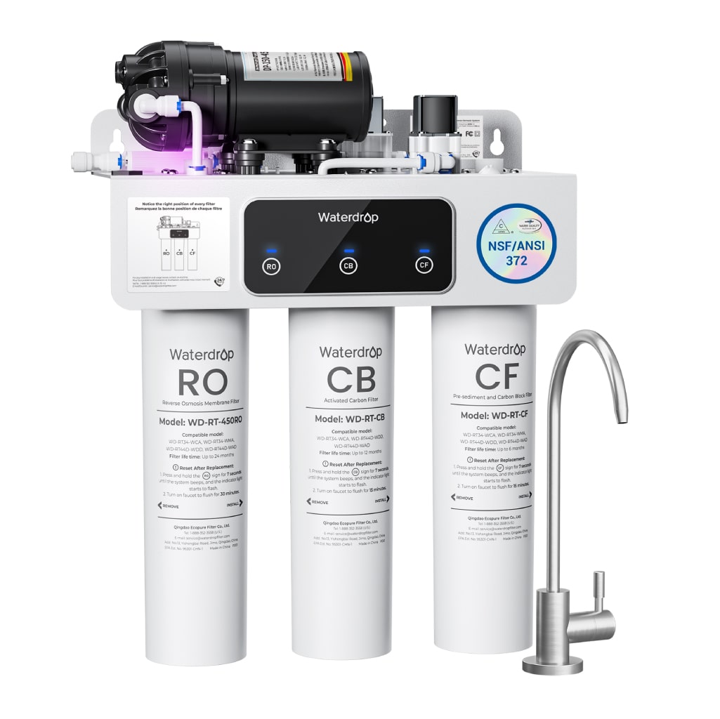 Waterdrop T3-C 450G Reverse Osmosis Water Filters for the Sink