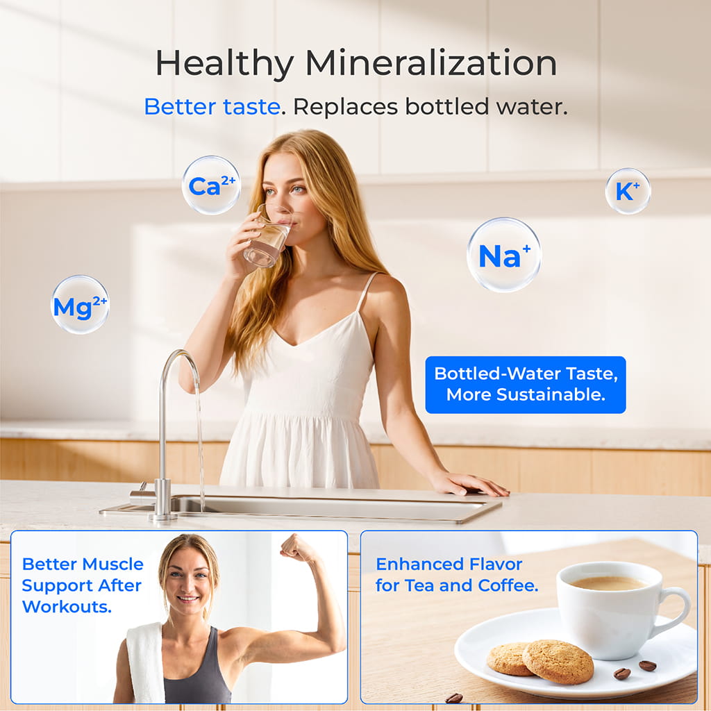 Waterdrop WD-T3-T Remineralization Reverse Osmosis System with Water Tank