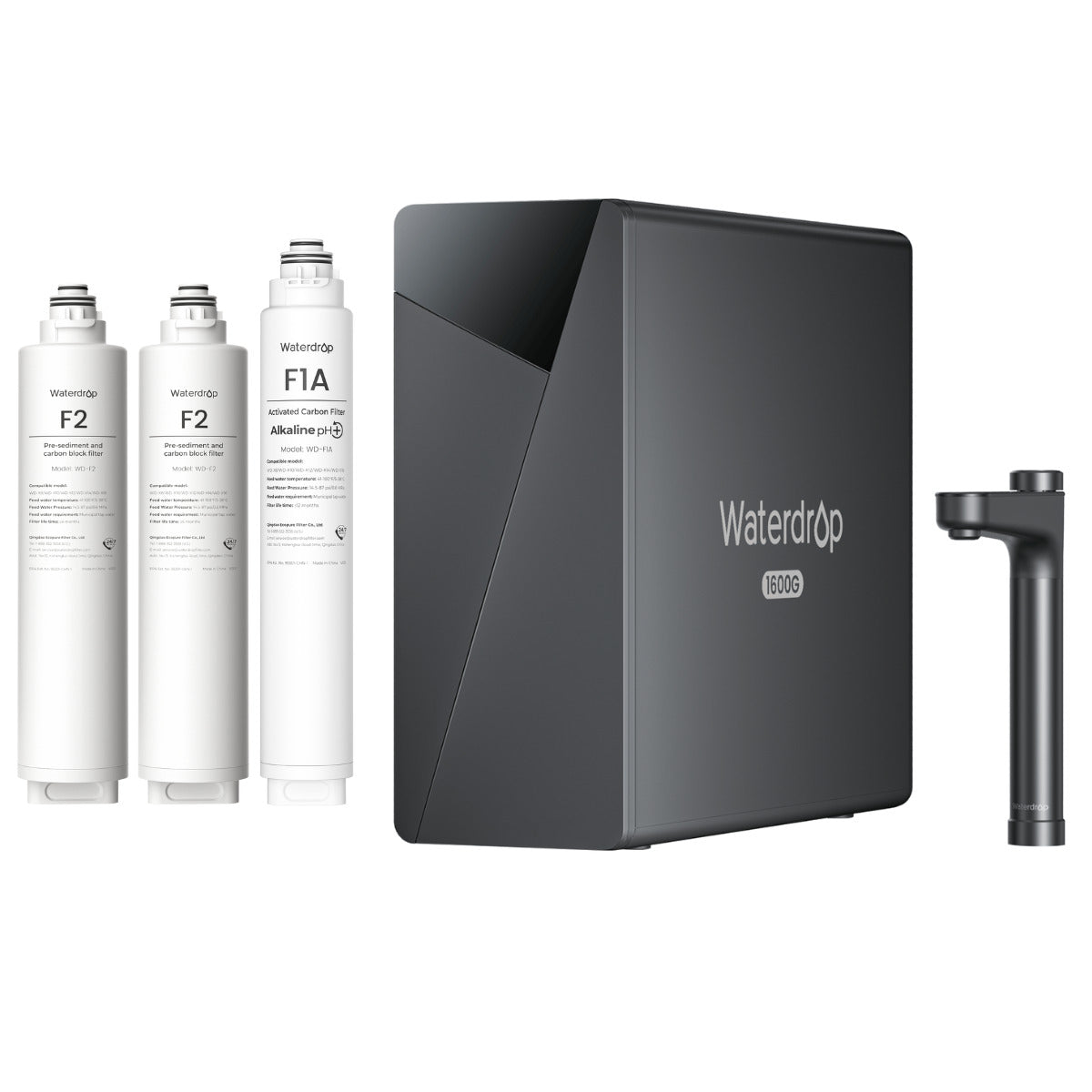 Waterdrop X16 Reverse Osmosis System with Replacement Filter Combo