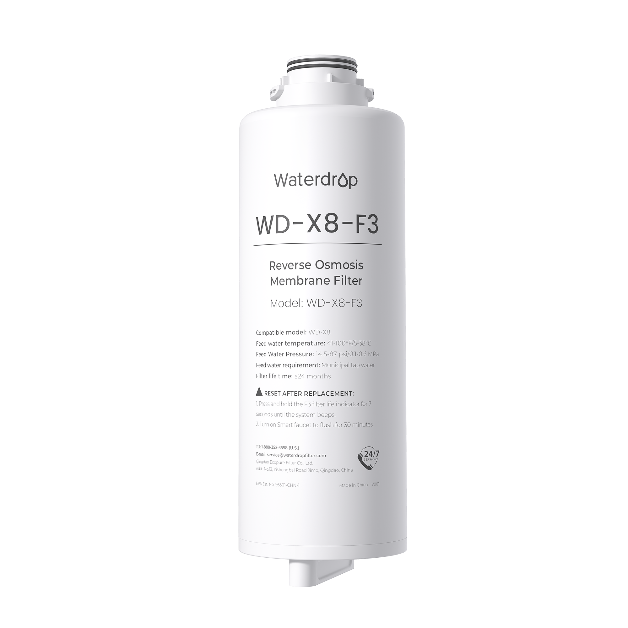 X8 F3 Filter X8 Reverse Osmosis System 800 GPD