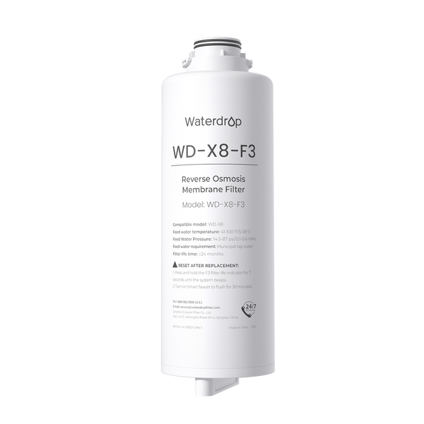 X8-F3 Filter for Waterdrop X8 Reverse Osmosis System | 800 GPD