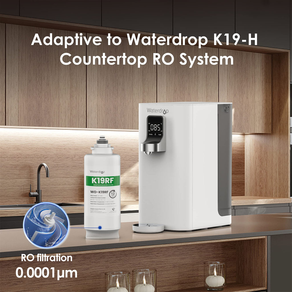Waterdrop WD-K19RF Replacement RO Filter for WD-K19-H Countertop Hot Water Dispensers