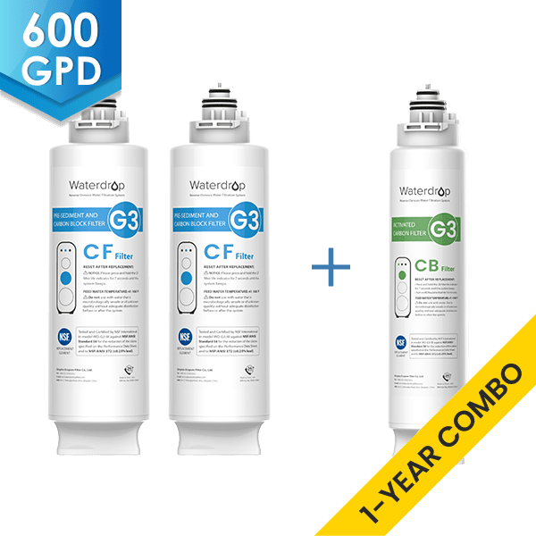 Waterdrop G3P600/G3 RO System Replacement Filters Set
