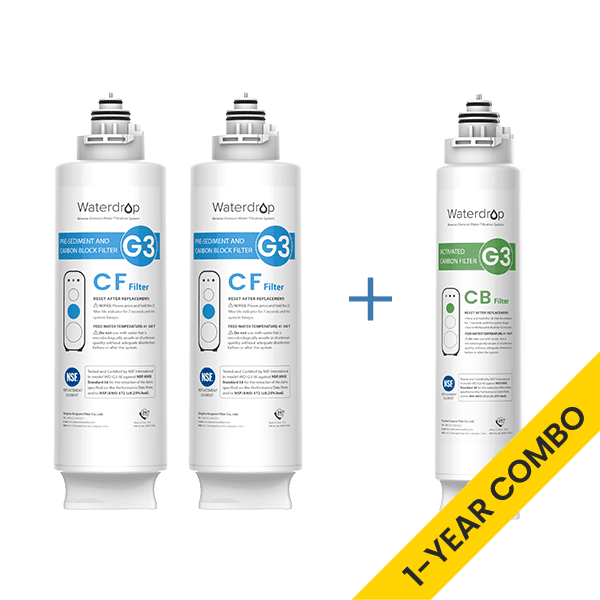 Waterdrop G3P600/G3 RO System Replacement Filters Set