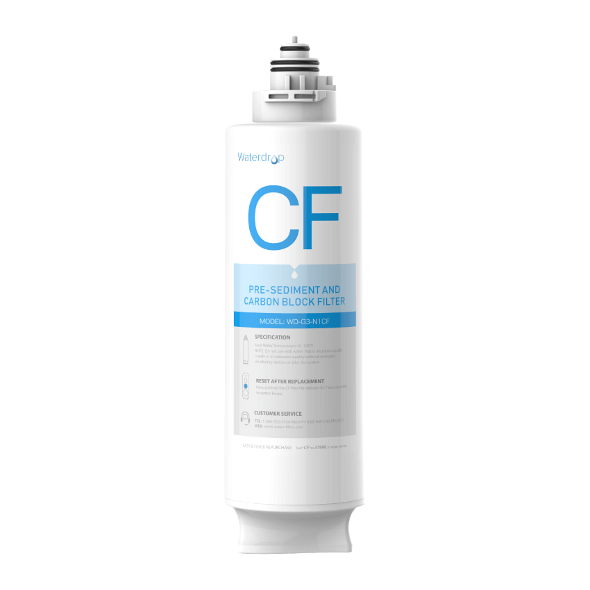 CF Filter for Waterdrop G3P600 & G3 Reverse Osmosis System